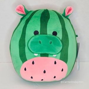 DAMARIS 🍉🦛 Watermelon Hippo Crossover Original Squishmallow By Kellytoy ☆ NWT